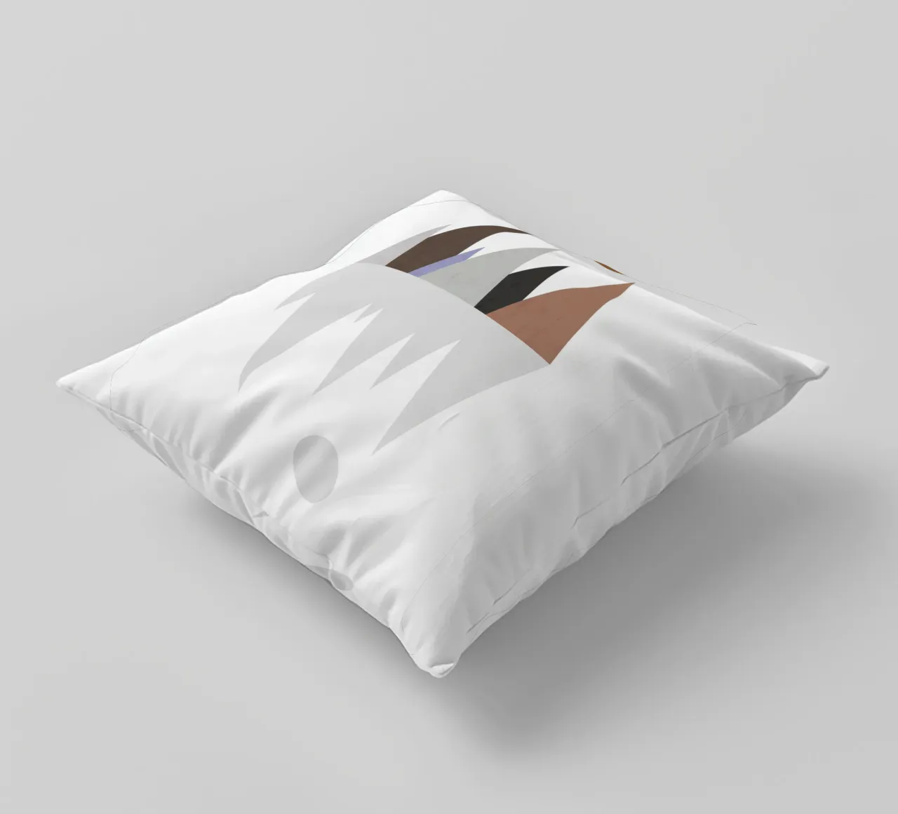 Minimalist landscape with inverted reflection cuscino da LisaArtes