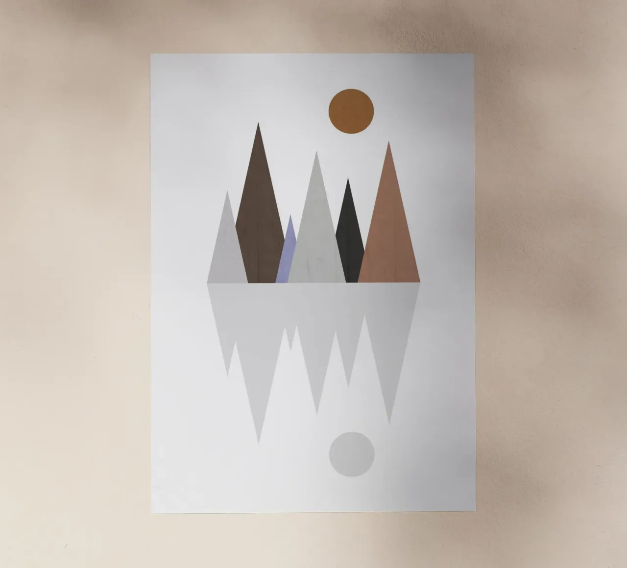 Minimalist landscape with inverted reflection pellicola backlit da LisaArtes