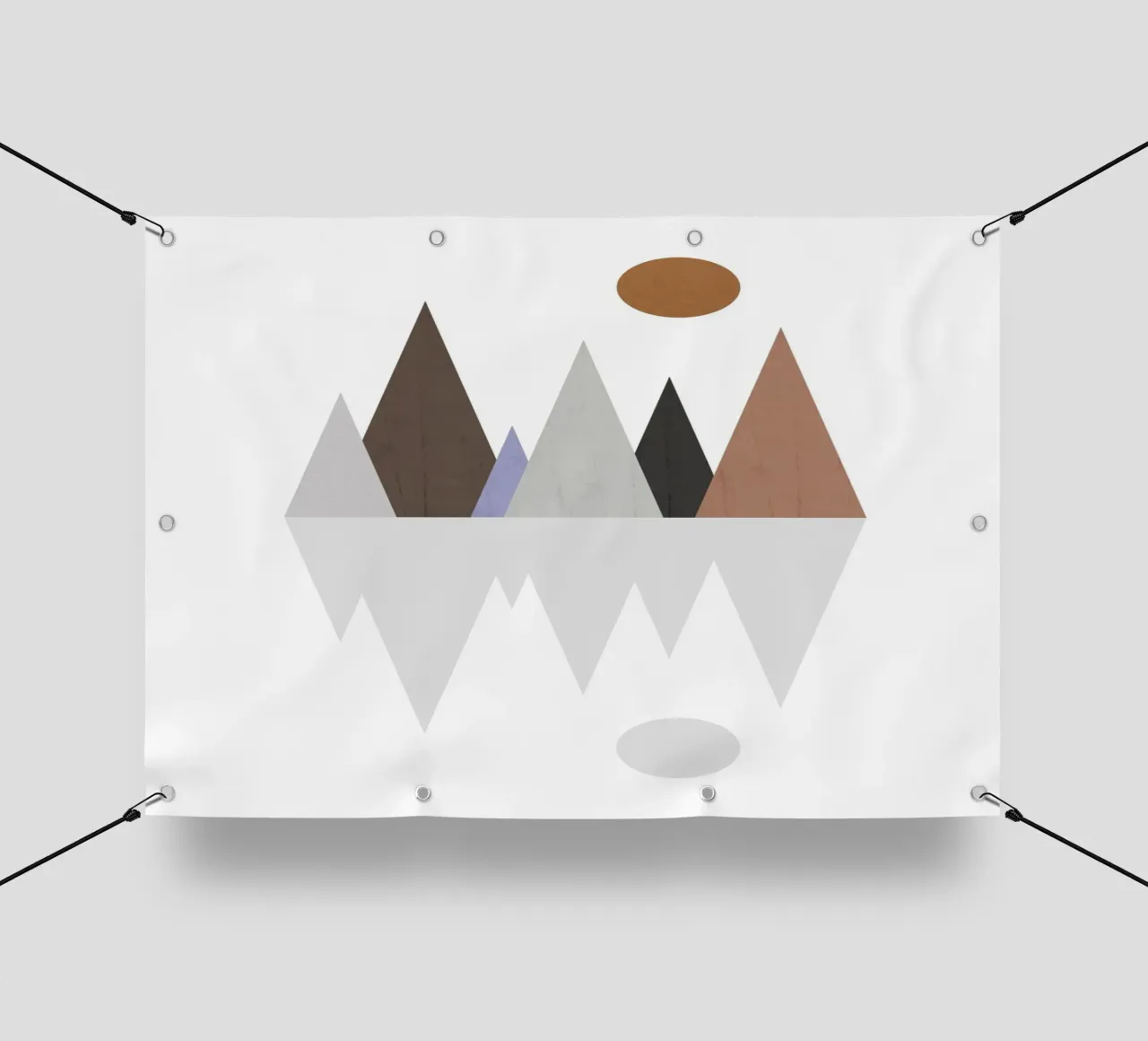 Minimalist landscape with inverted reflection telo in pvc da LisaArtes