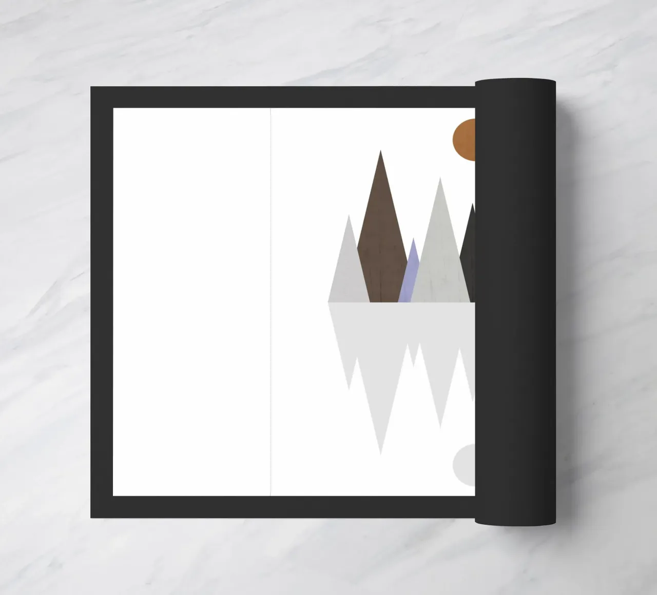 Minimalist landscape with inverted reflection zerbino da LisaArtes
