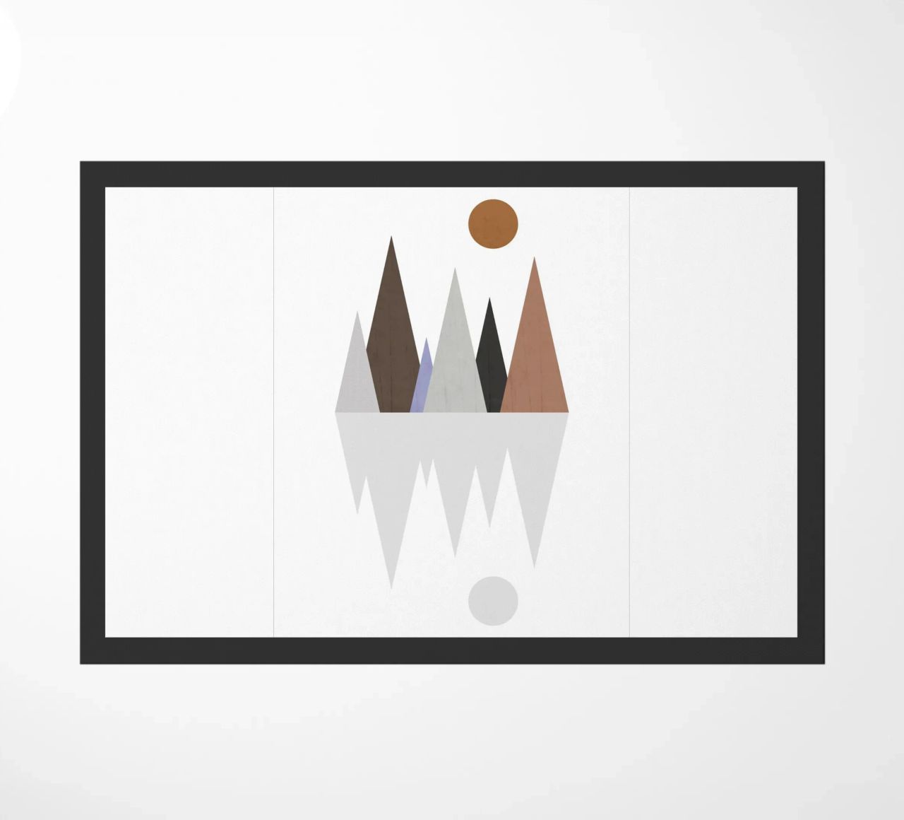 Minimalist landscape with inverted reflection zerbino da LisaArtes