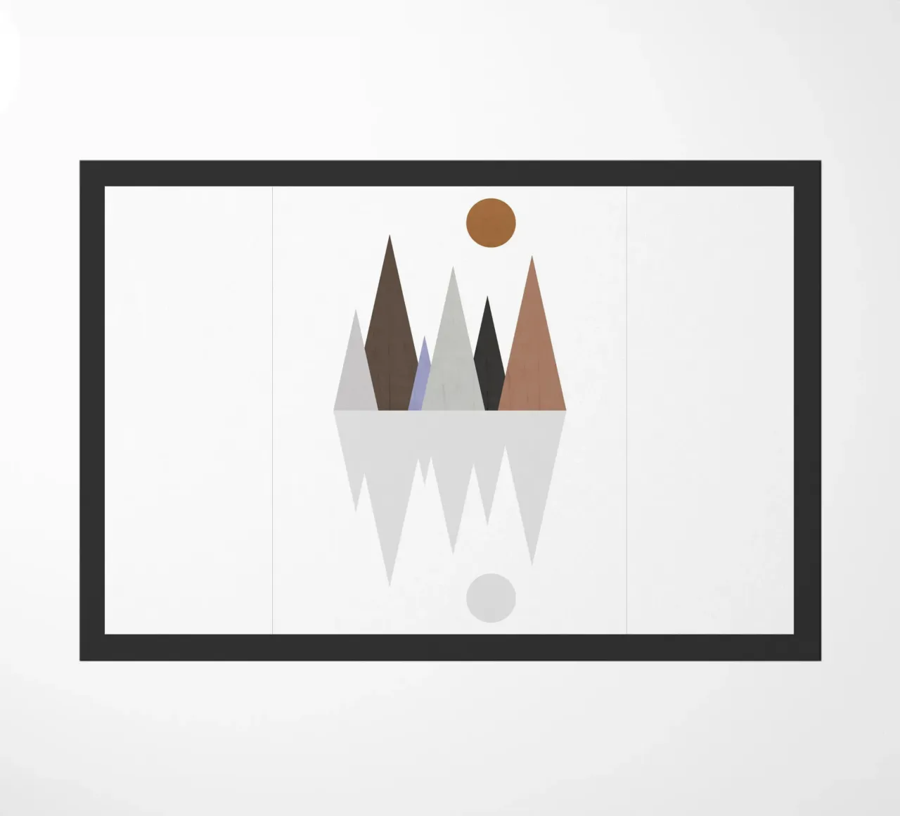 Minimalist landscape with inverted reflection zerbino da LisaArtes
