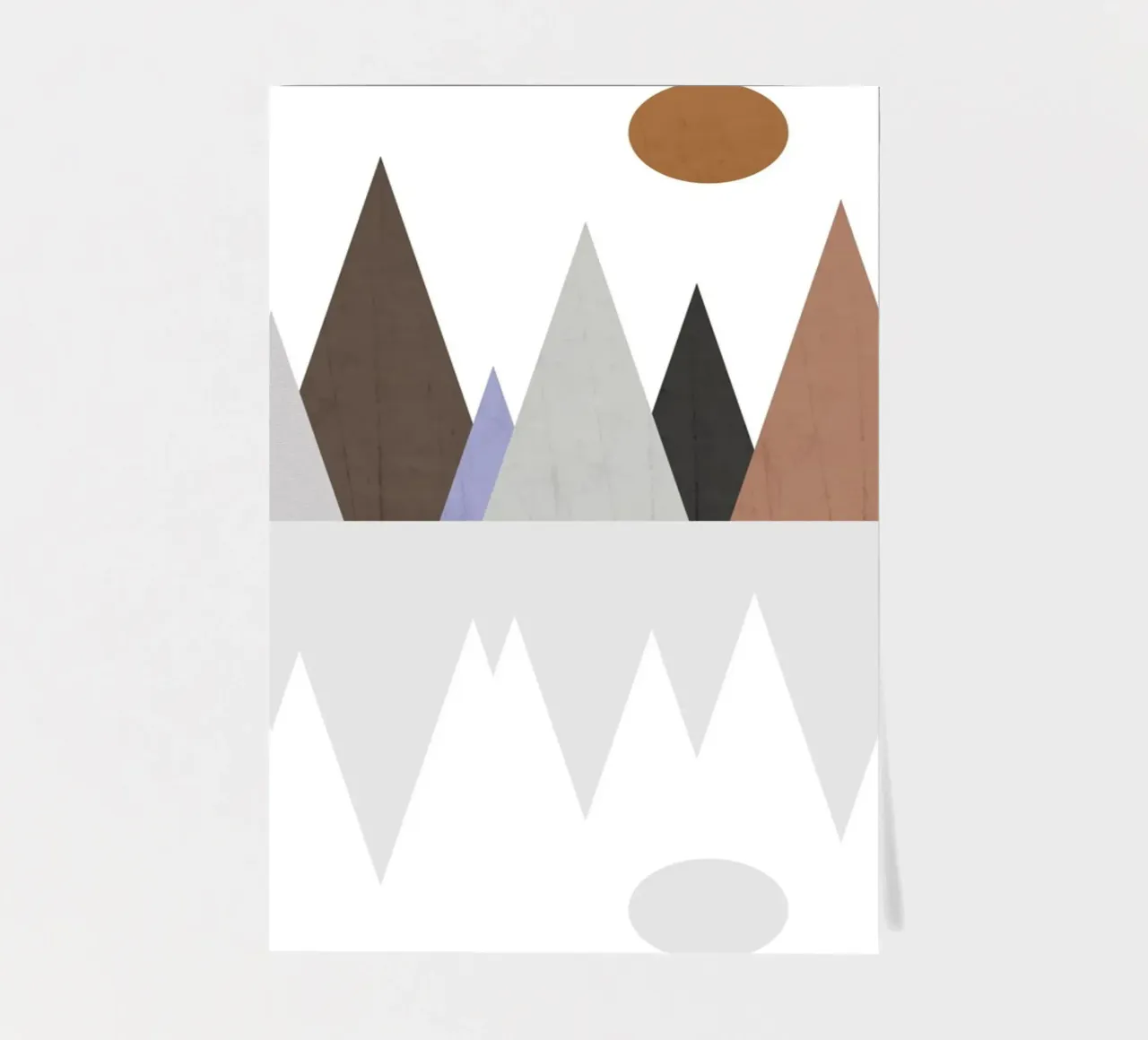 Minimalist landscape with inverted reflection pack de pegatina de LisaArtes