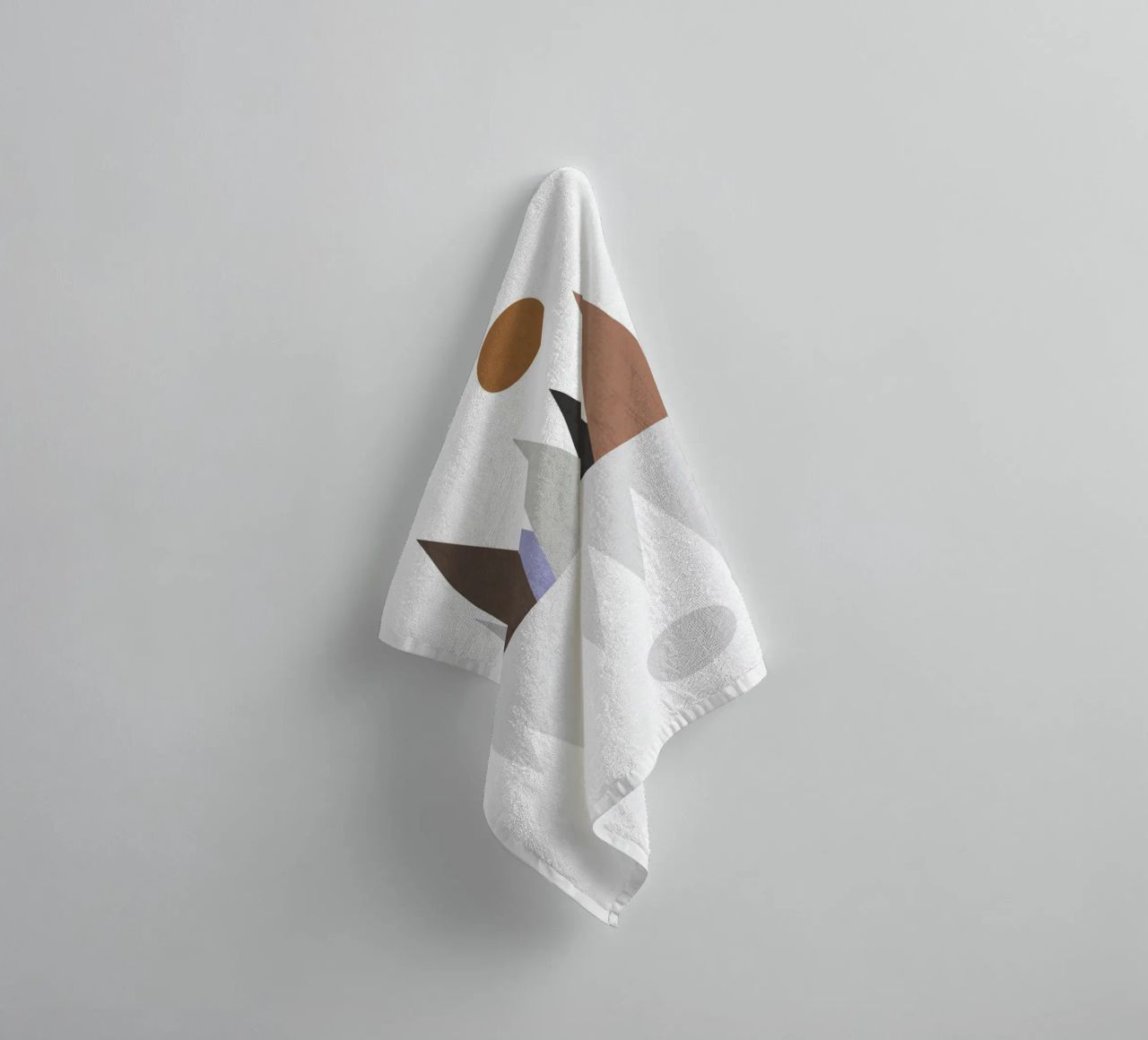 Minimalist landscape with inverted reflection towel by LisaArtes
