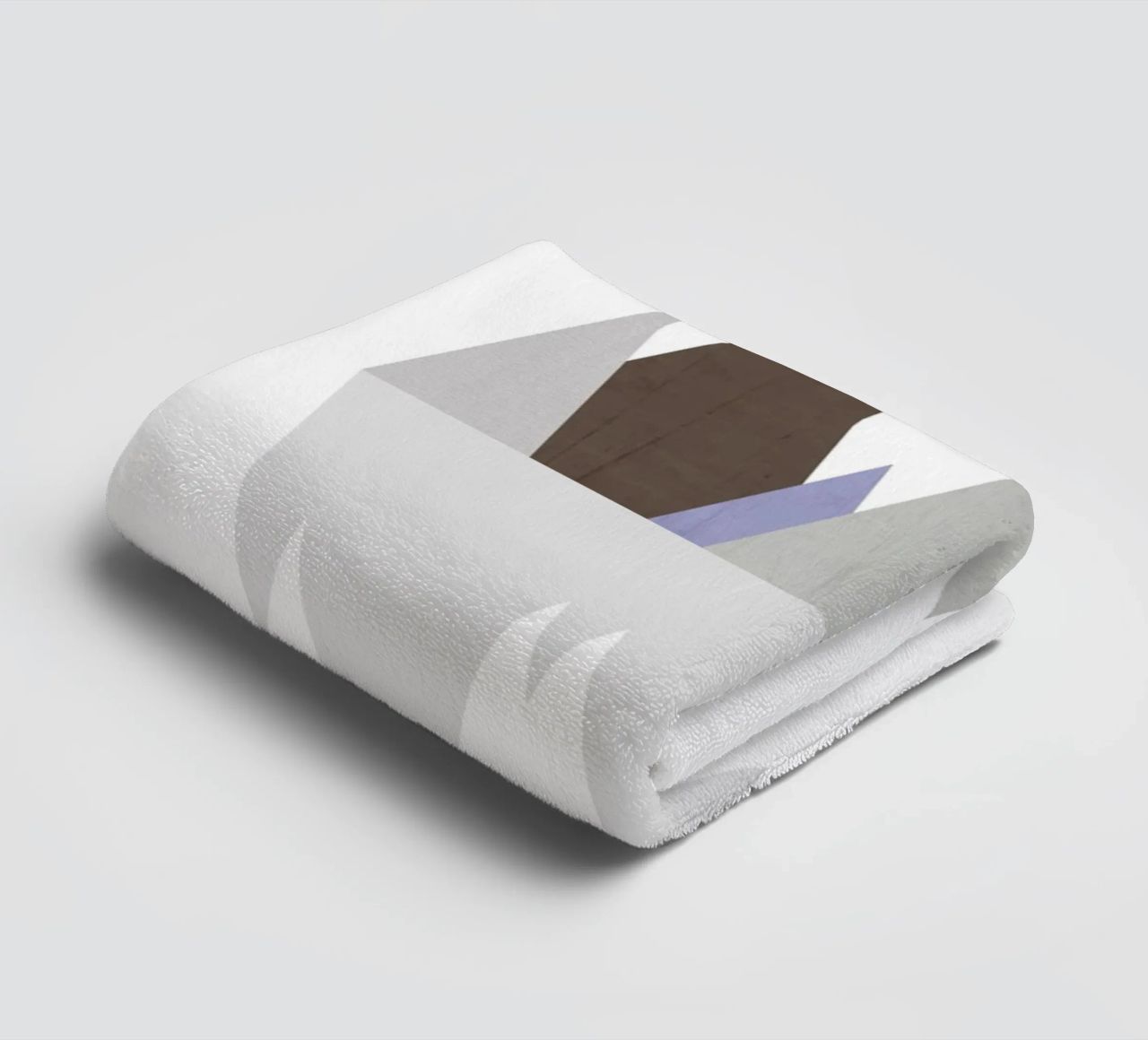 Minimalist landscape with inverted reflection towel by LisaArtes