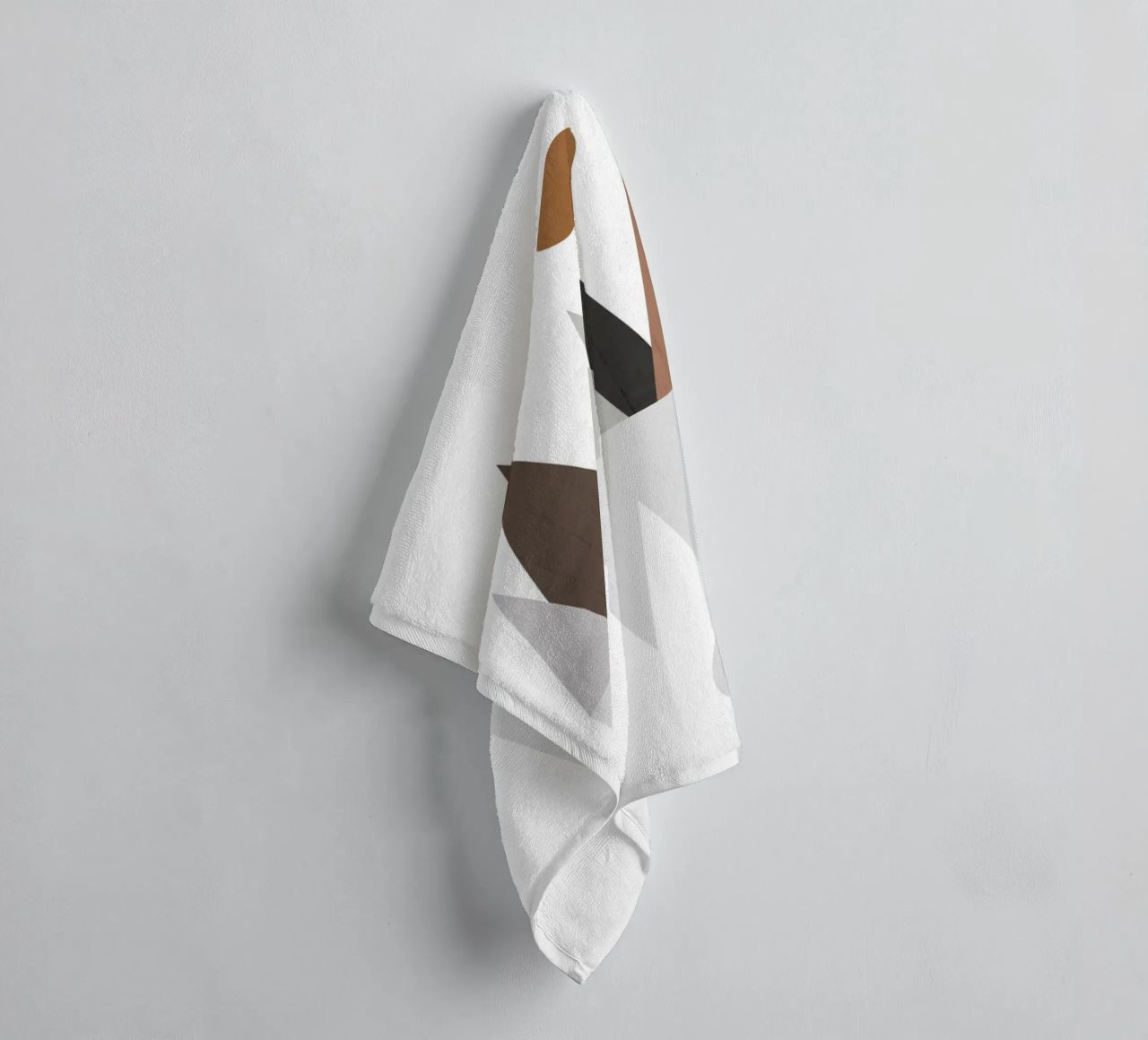 Minimalist landscape with inverted reflection towel by LisaArtes