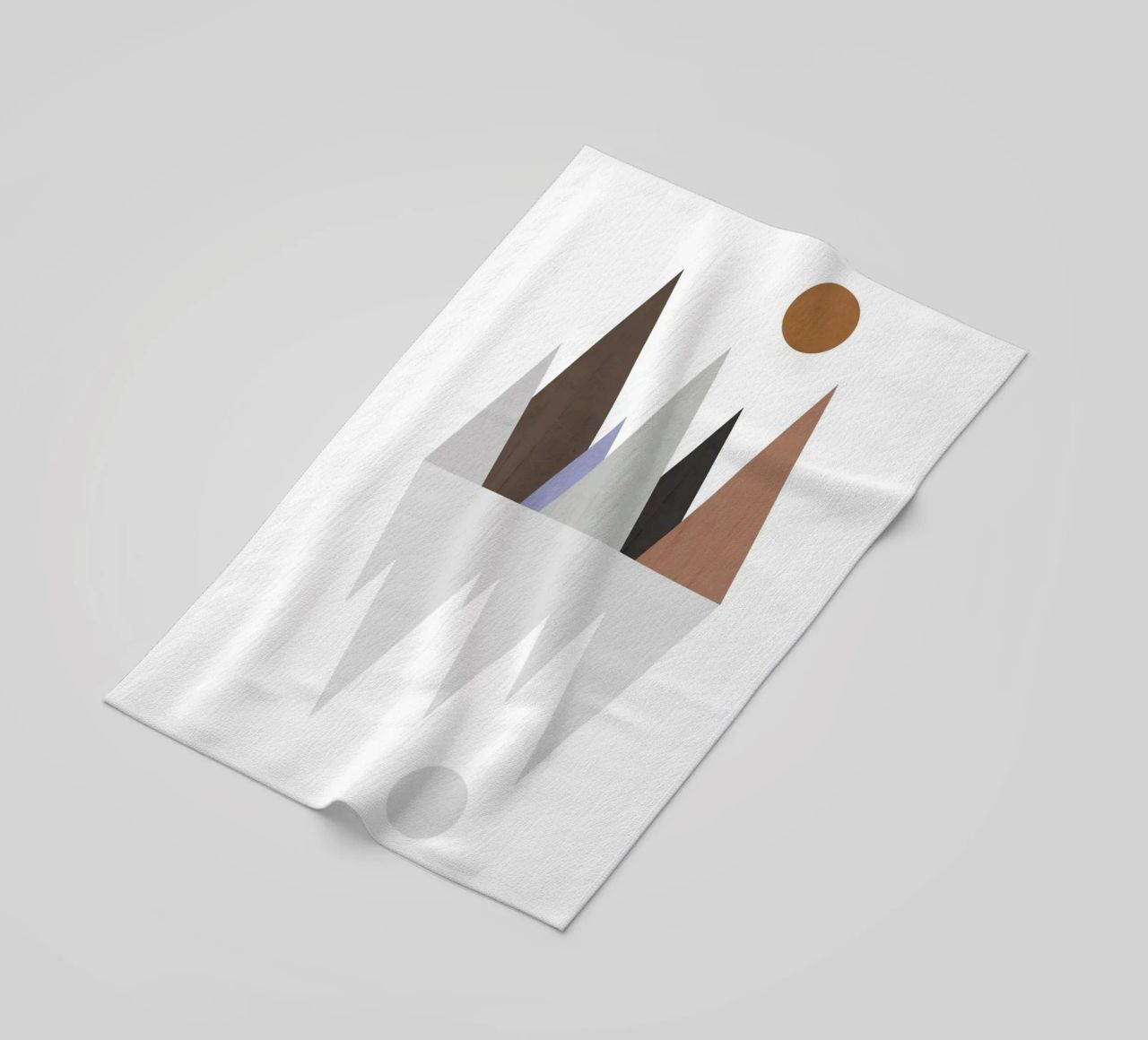 Minimalist landscape with inverted reflection telo mare da LisaArtes