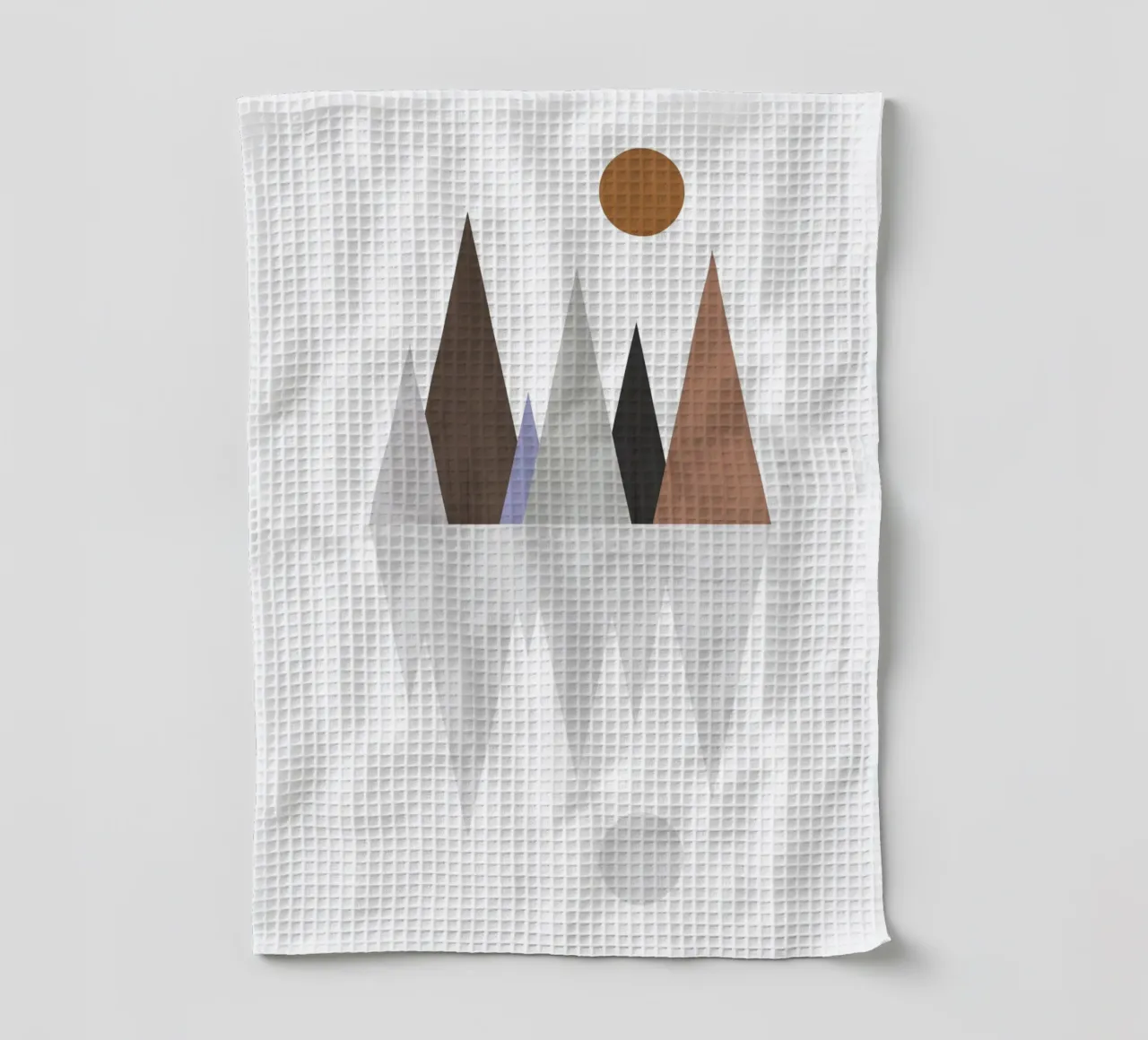Minimalist landscape with inverted reflection Geschirrtuch von LisaArtes