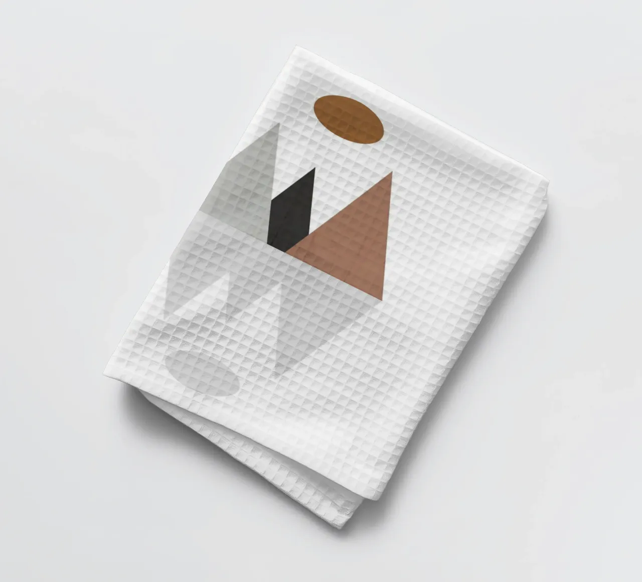 Minimalist landscape with inverted reflection Geschirrtuch von LisaArtes