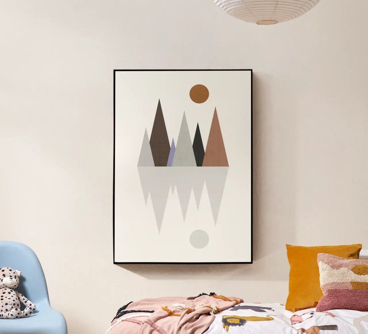 Minimalist landscape with inverted reflection plexiglass da LisaArtes