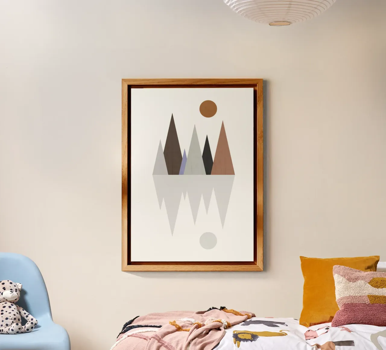 Minimalist landscape with inverted reflection alluminio dibond da LisaArtes