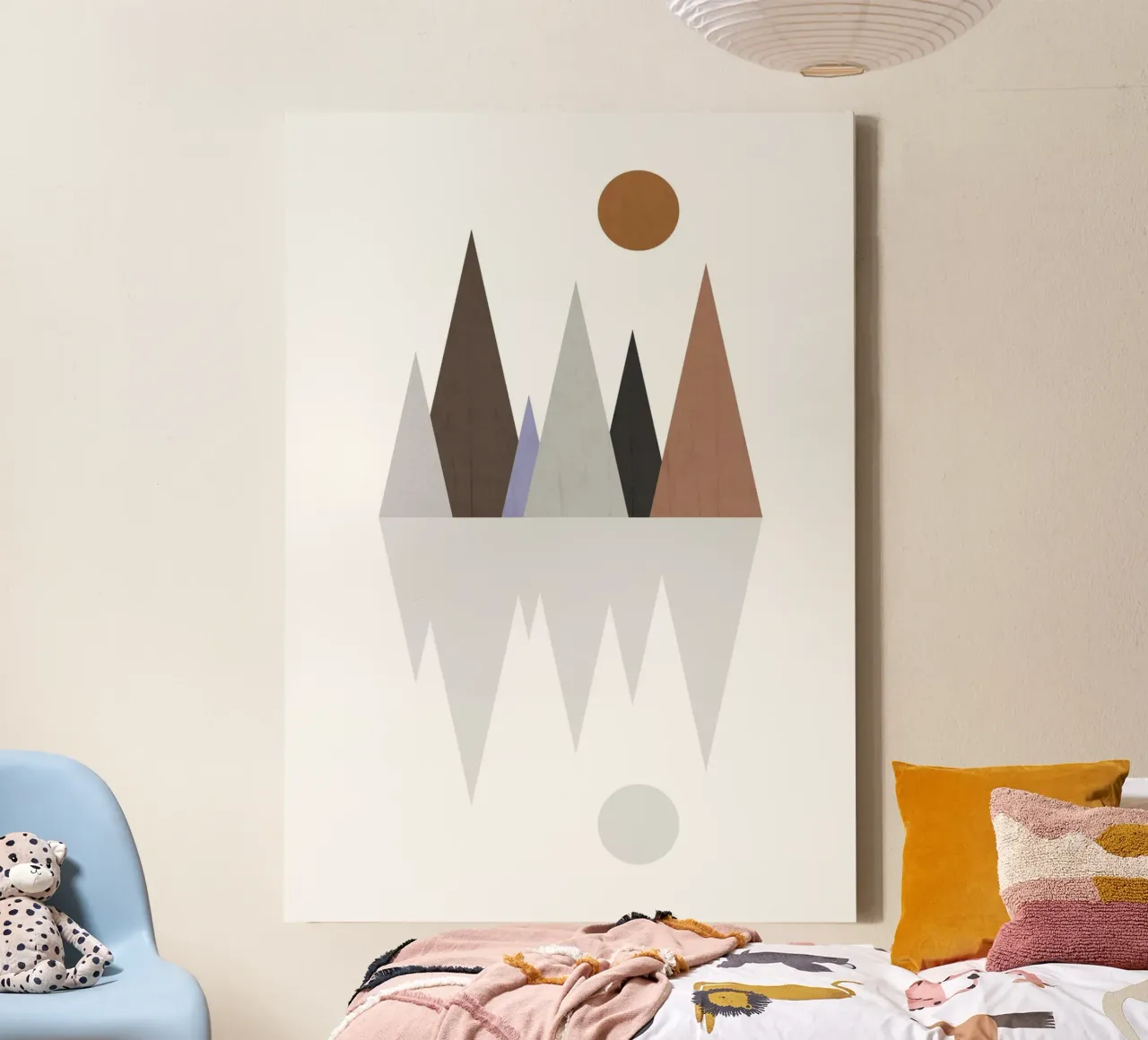 Minimalist landscape with inverted reflection tela da LisaArtes