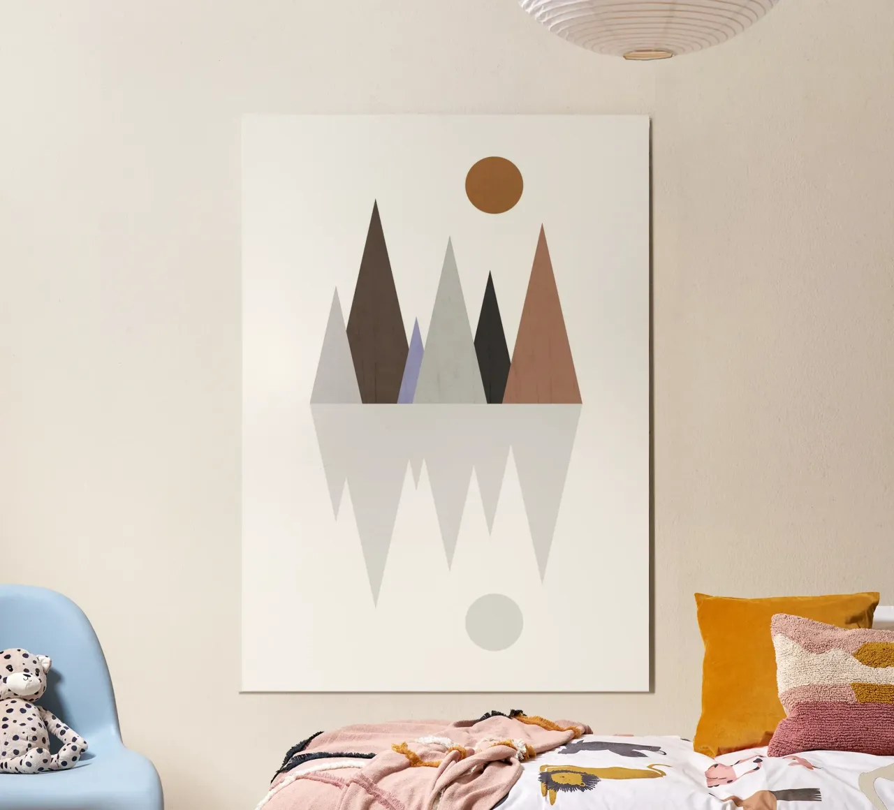 Minimalist landscape with inverted reflection poster da LisaArtes