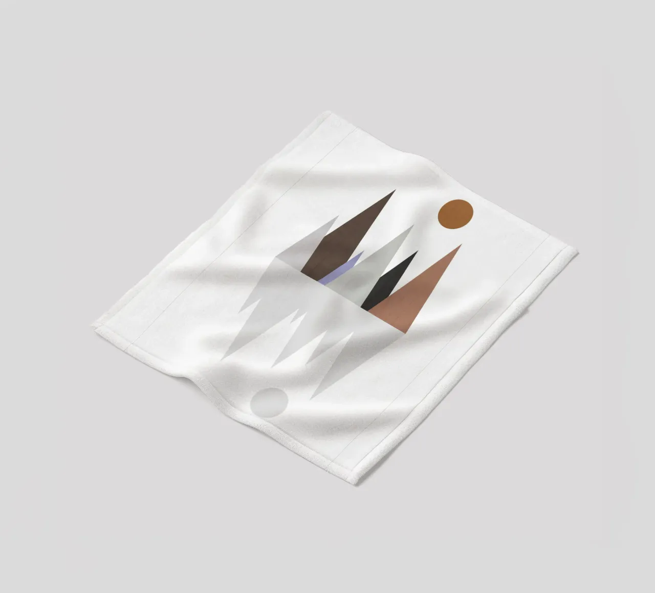 Minimalist landscape with inverted reflection coperta in pile da LisaArtes