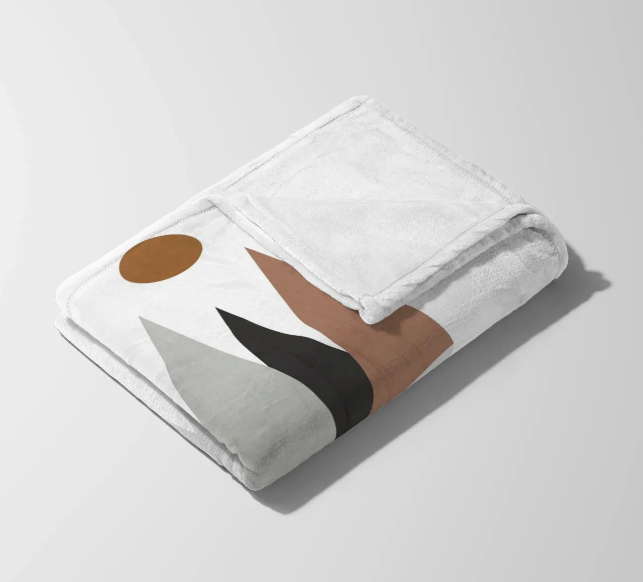 Minimalist landscape with inverted reflection coperta in pile da LisaArtes