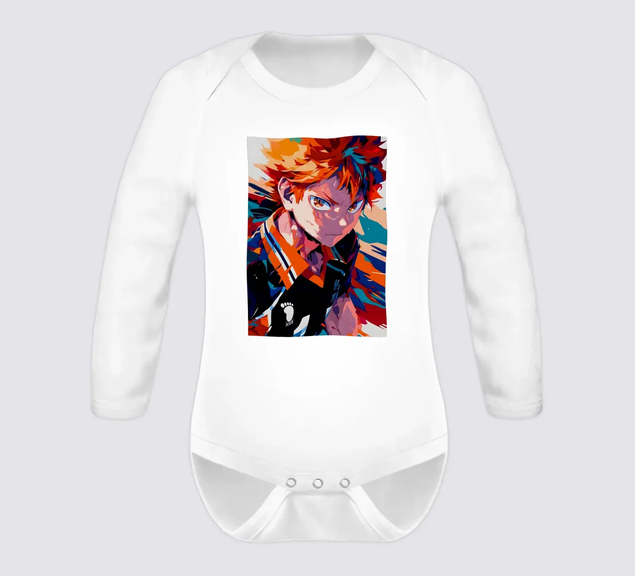 Shoyo Hinata From Haikyu!! long-sleeve baby romper by HopeStudio