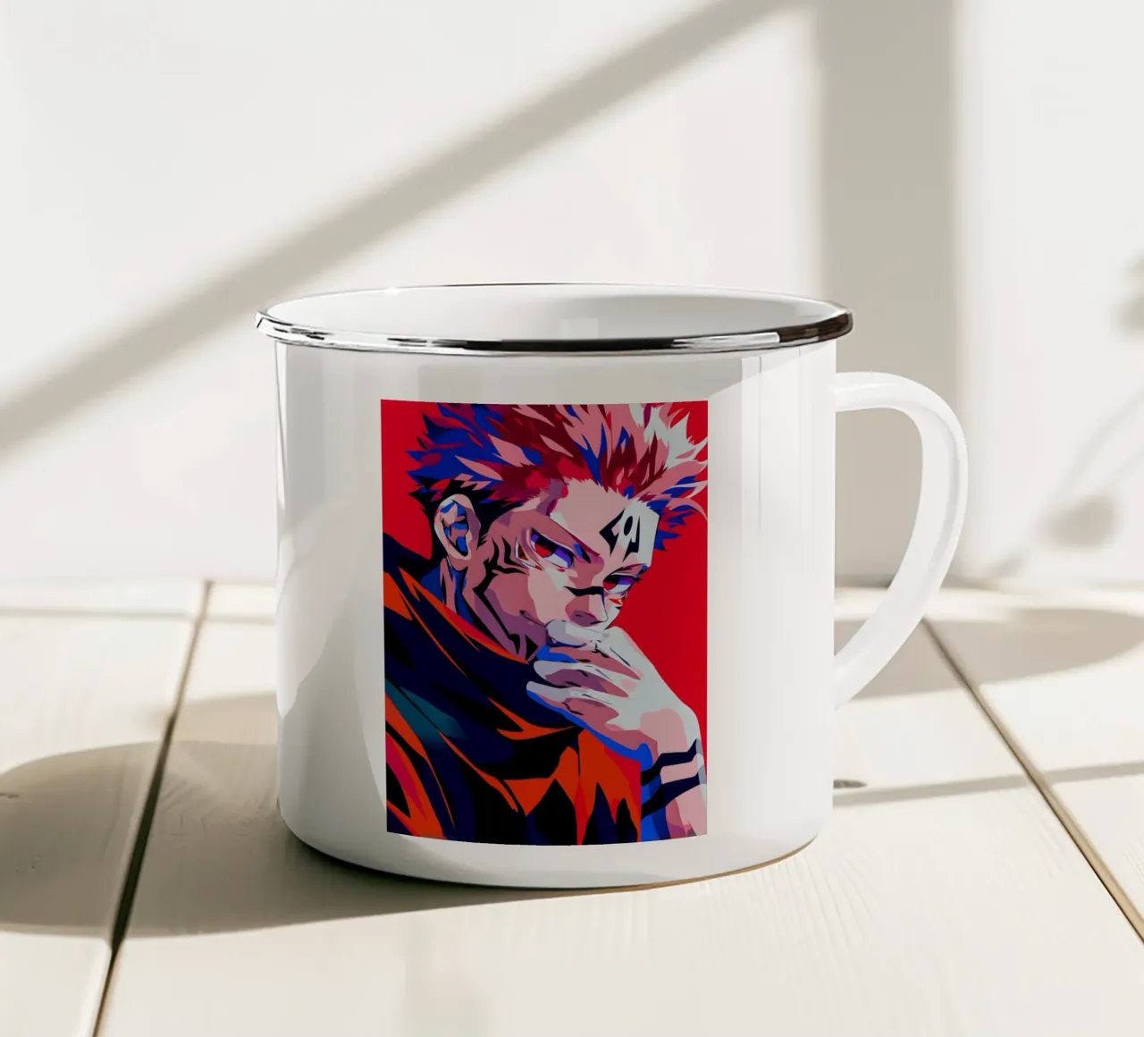 Sukuna Jujutsu Kaisen tazza in smalto da HopeStudio