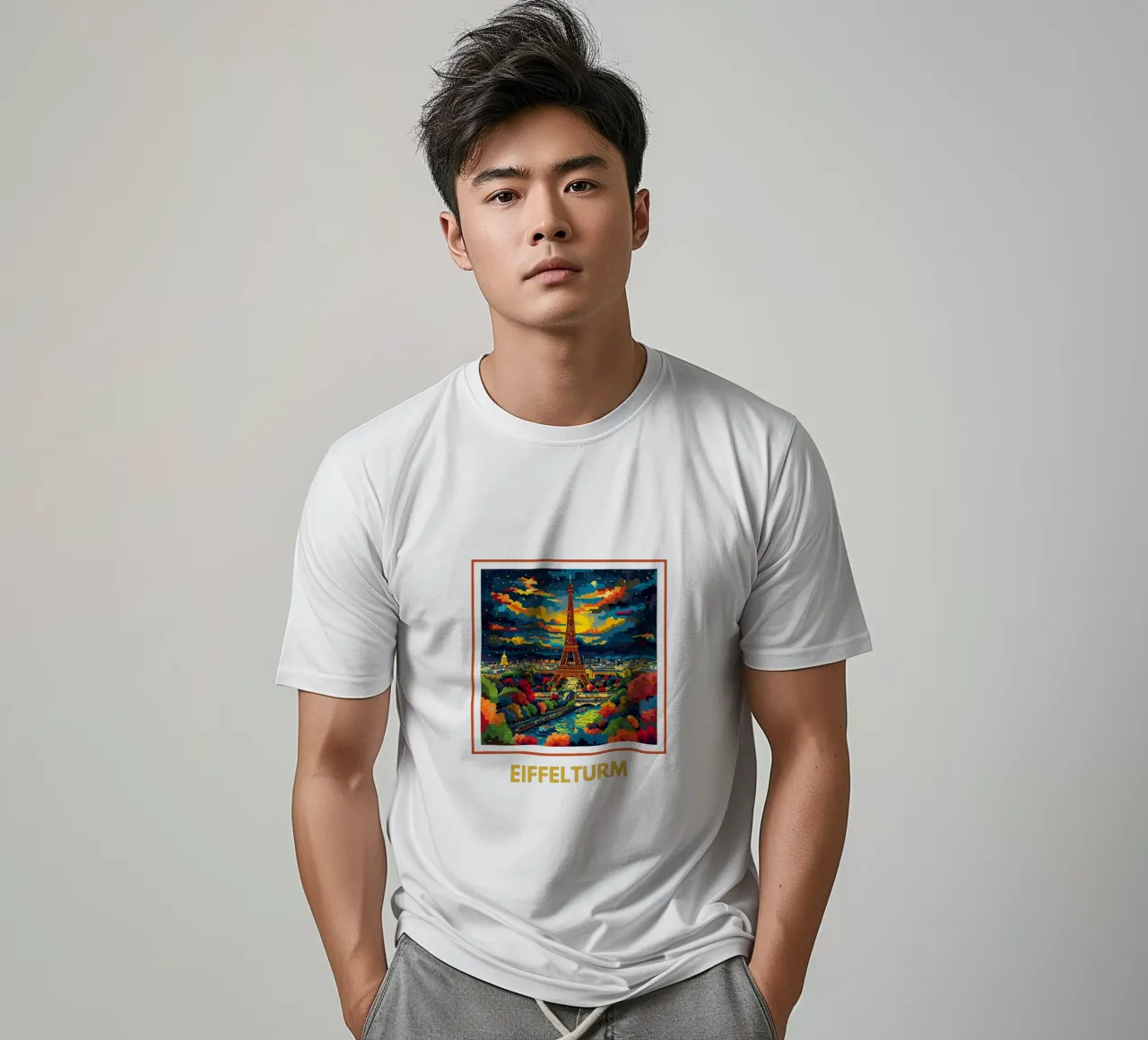 Paris Eiffelturm t-shirt da Nikis Art Studio