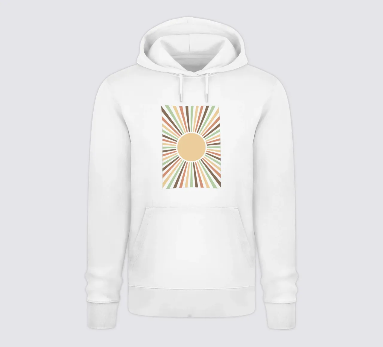 Radiating lines creating a sunburst effect felpa con cappuccio da LisaArtes