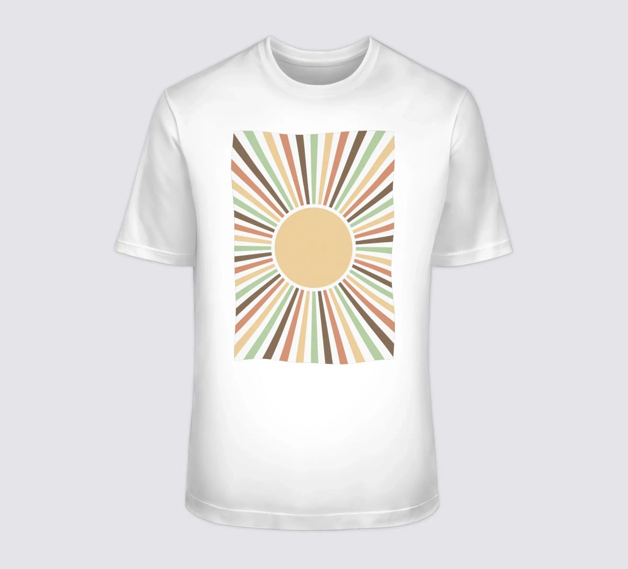 Radiating lines creating a sunburst effect T-Shirt von LisaArtes