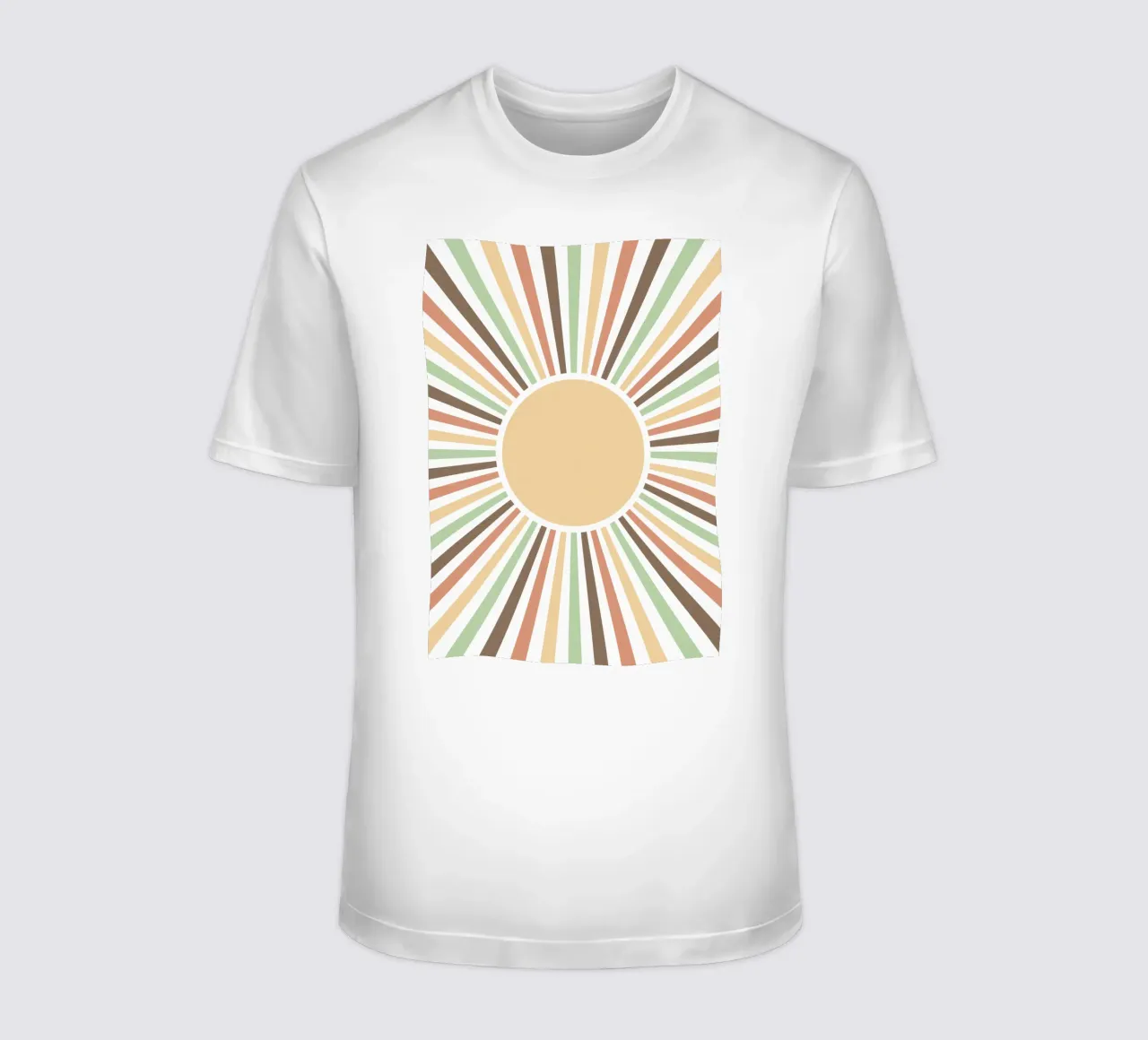 Radiating lines creating a sunburst effect t-shirt da LisaArtes