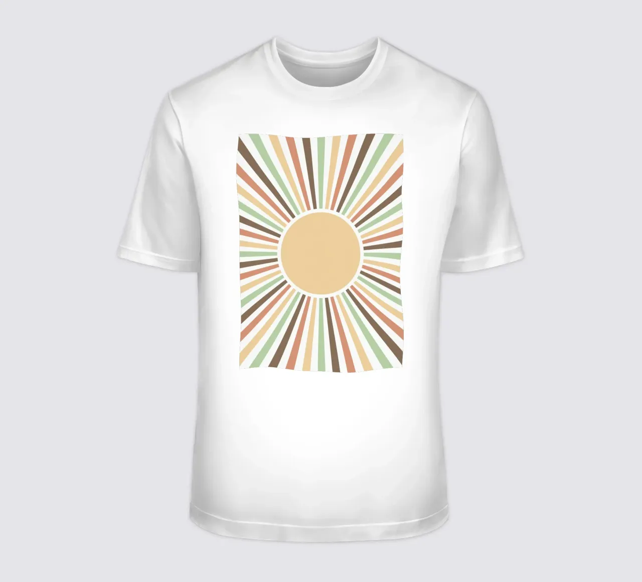 Radiating lines creating a sunburst effect T-Shirt von LisaArtes
