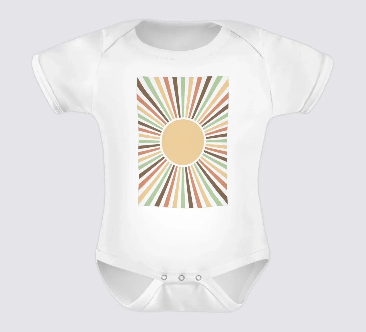 Radiating lines creating a sunburst effect body bébé de LisaArtes