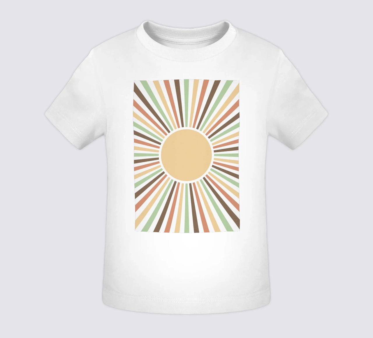 Radiating lines creating a sunburst effect maglietta neonato da LisaArtes