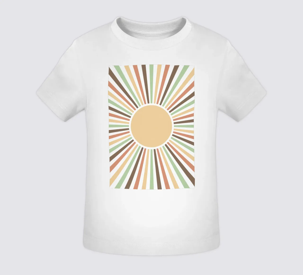 Radiating lines creating a sunburst effect maglietta neonato da LisaArtes