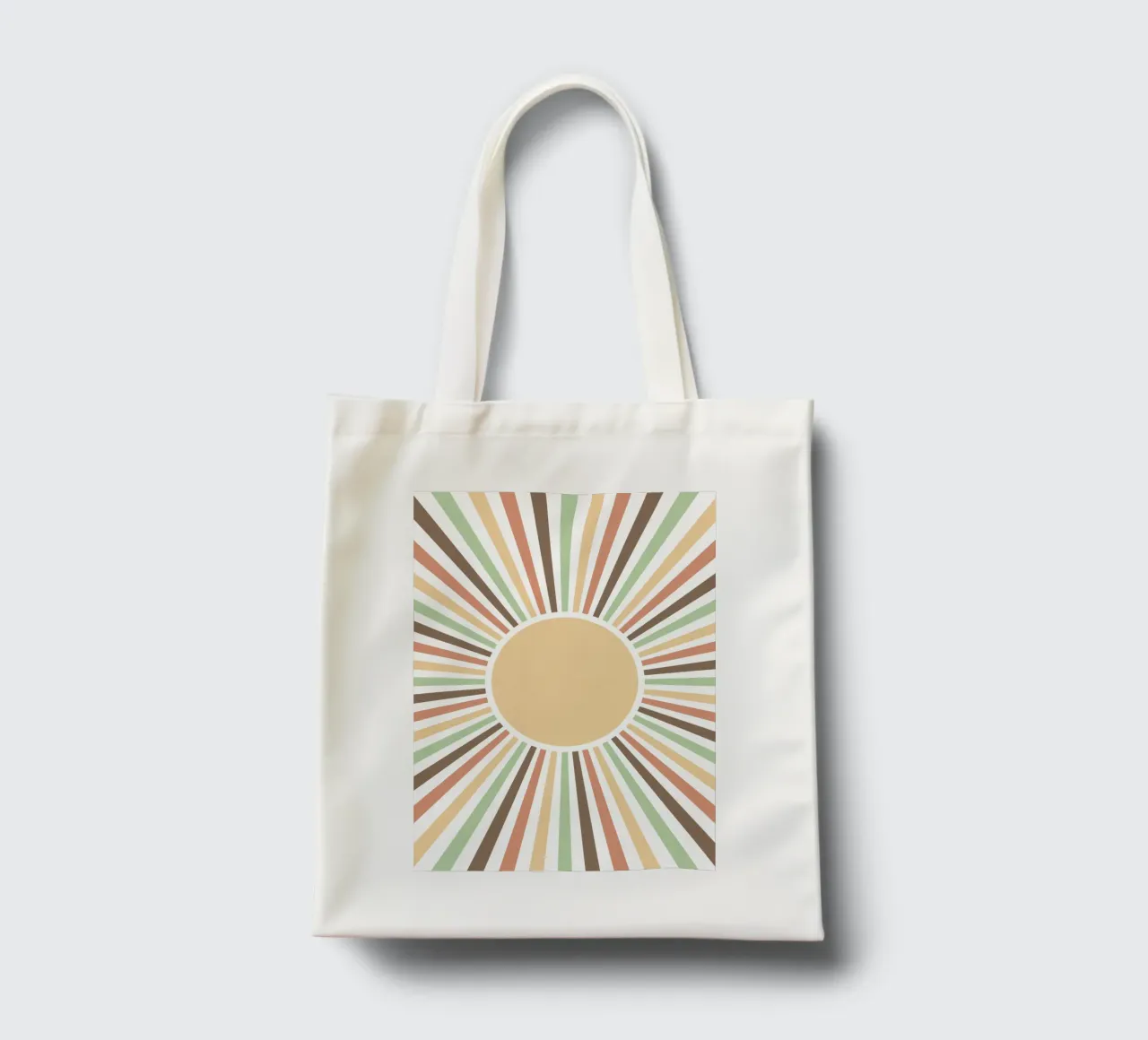 Radiating lines creating a sunburst effect borsa in juta da LisaArtes