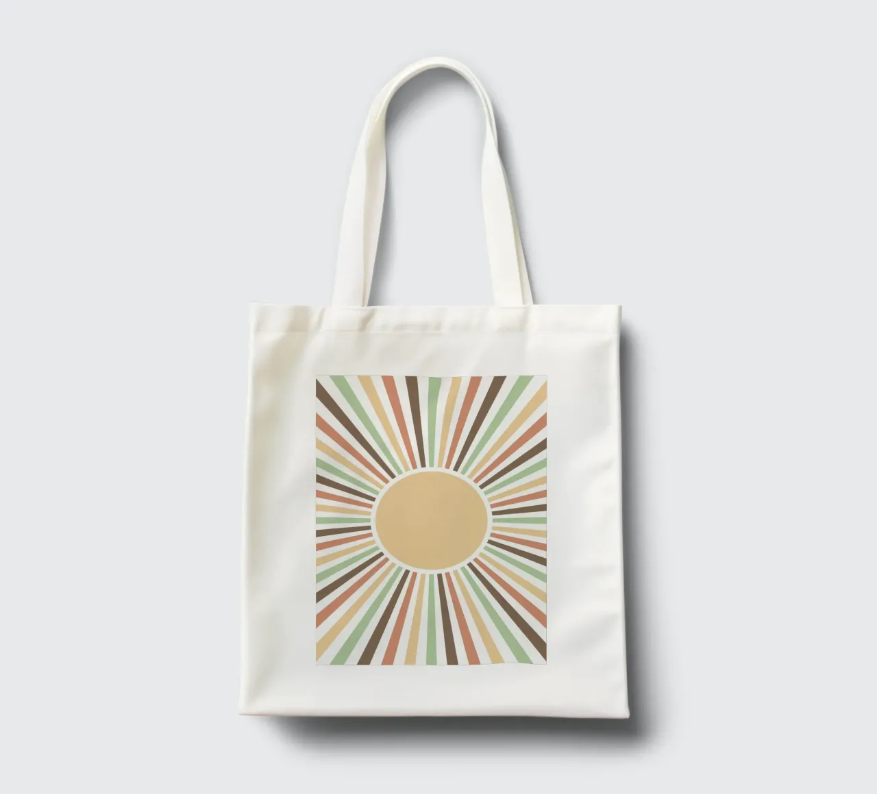 Radiating lines creating a sunburst effect Jutebeutel von LisaArtes