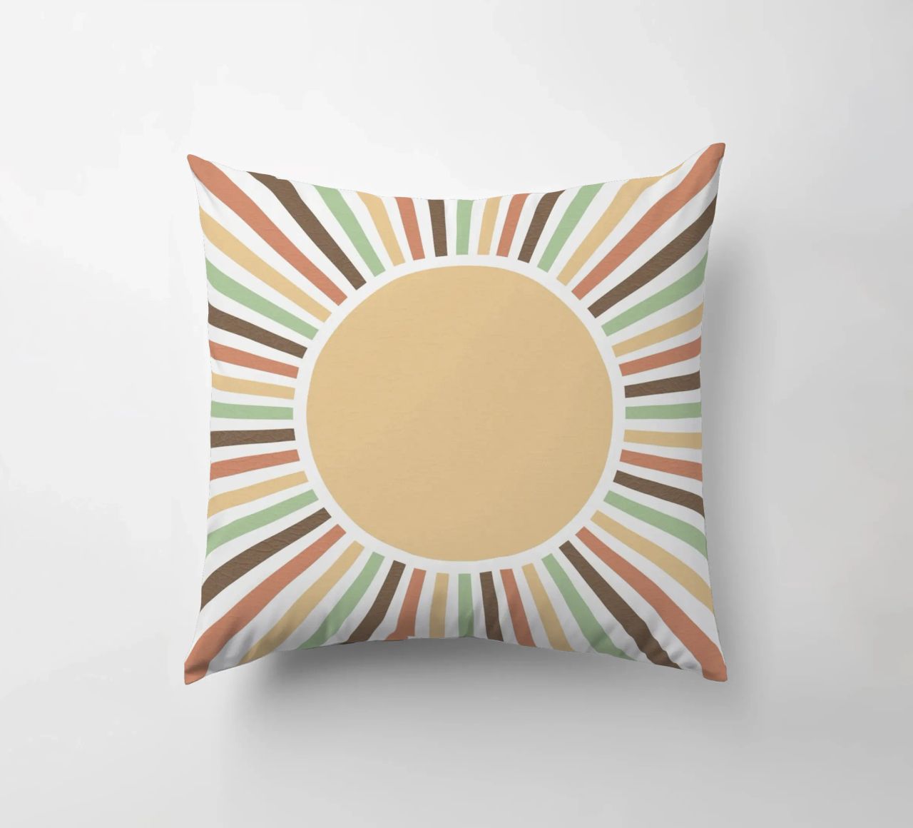 Radiating lines creating a sunburst effect cuscino da LisaArtes