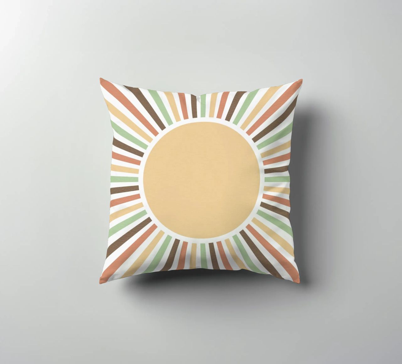 Radiating lines creating a sunburst effect cuscino da LisaArtes