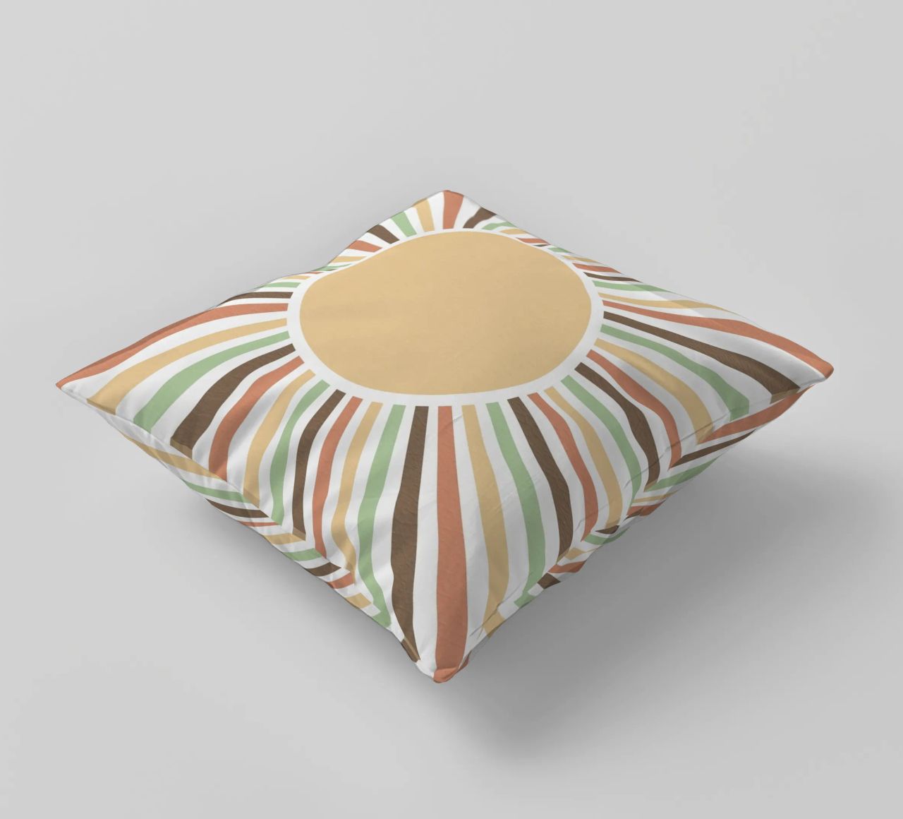 Radiating lines creating a sunburst effect cuscino da LisaArtes