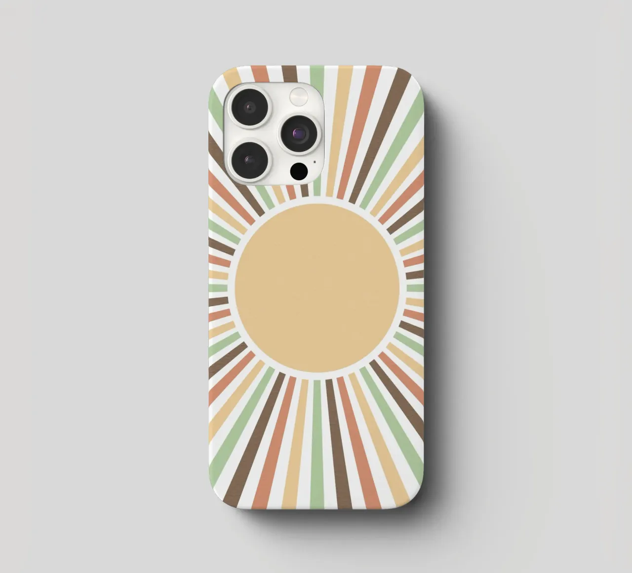 Radiating lines creating a sunburst effect cover iphone da LisaArtes