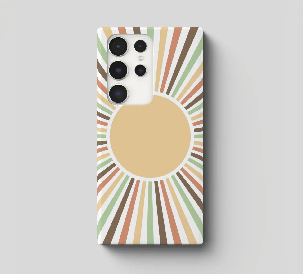 Radiating lines creating a sunburst effect cover samsung da LisaArtes