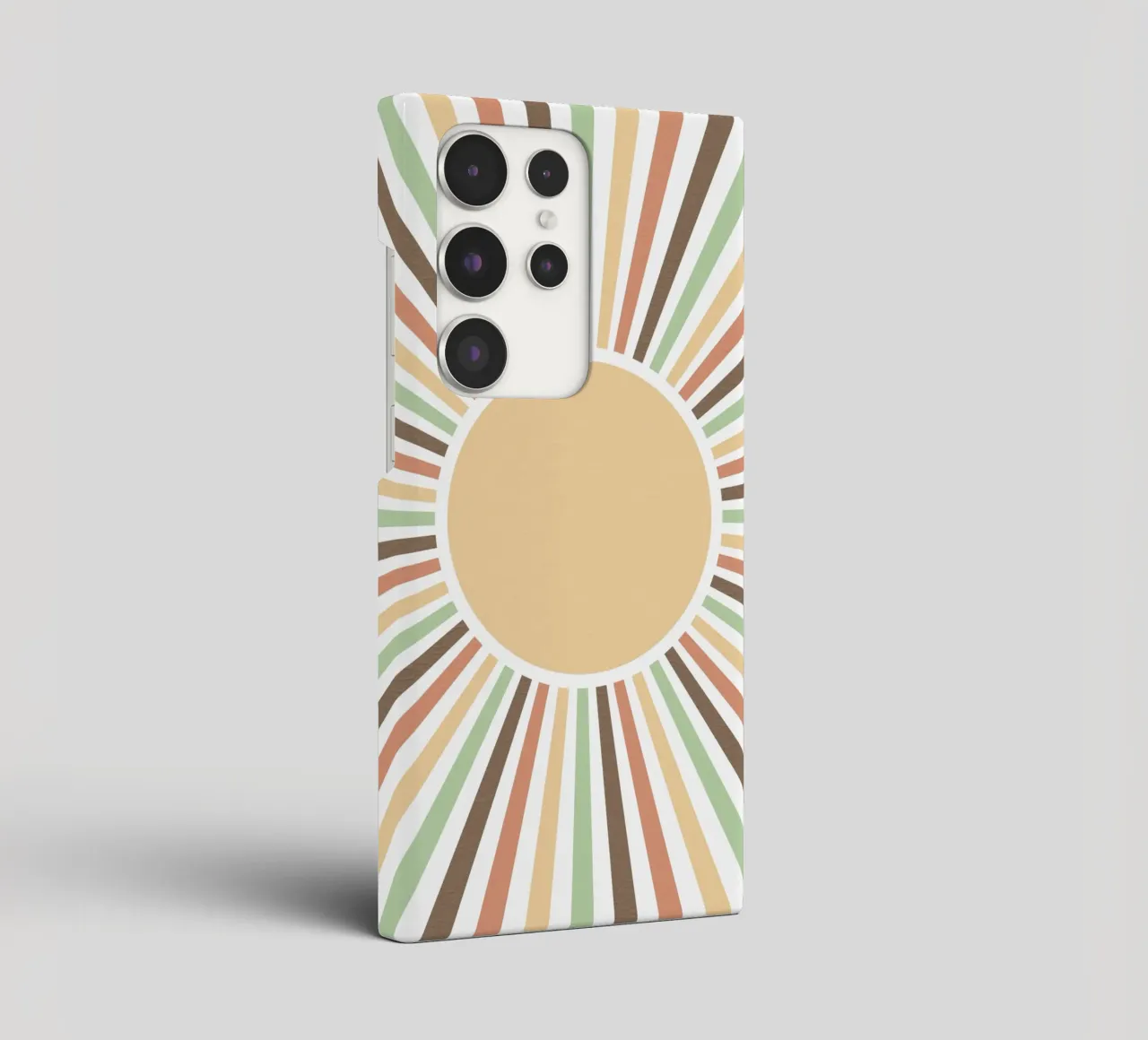 Radiating lines creating a sunburst effect cover samsung da LisaArtes