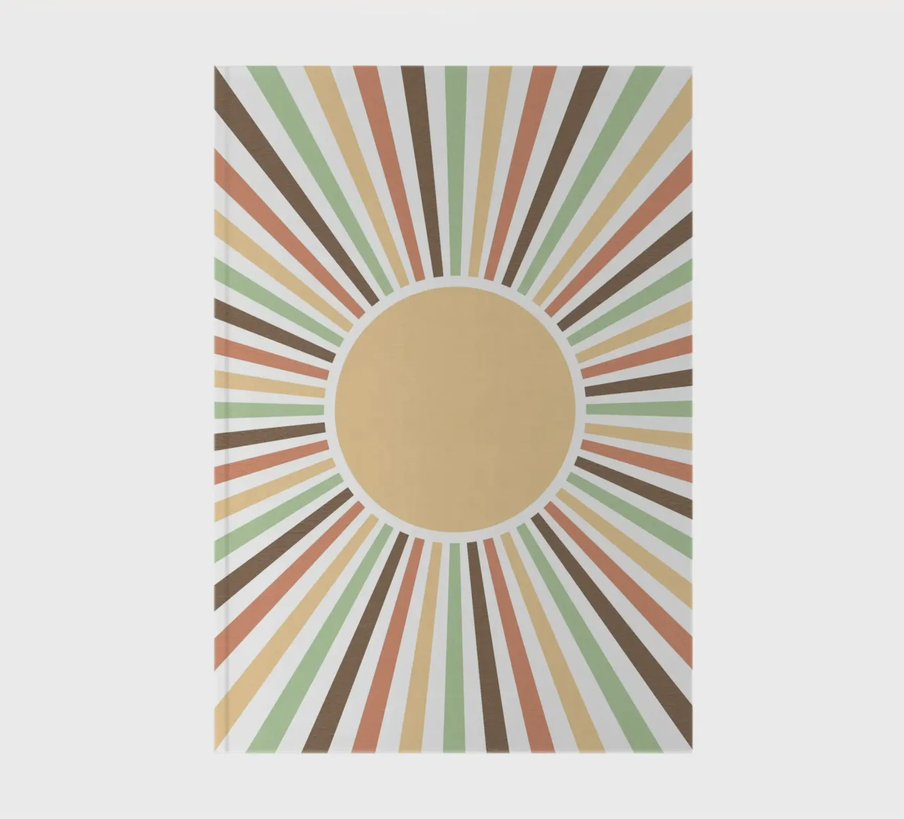 Radiating lines creating a sunburst effect Notizbuch von LisaArtes