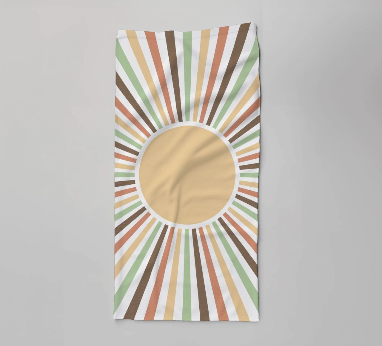 Radiating lines creating a sunburst effect Handtuch von LisaArtes