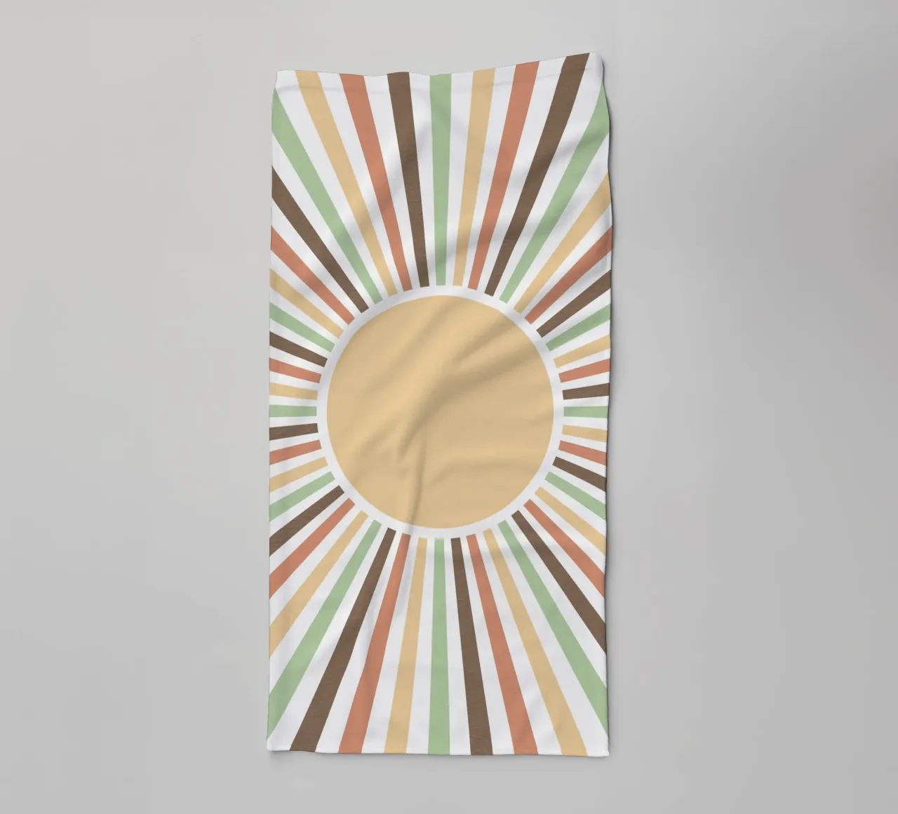 Radiating lines creating a sunburst effect asciugamano da bagno da LisaArtes