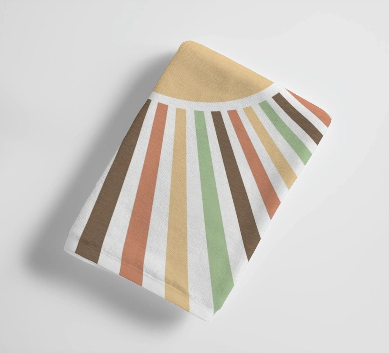 Radiating lines creating a sunburst effect Handtuch von LisaArtes