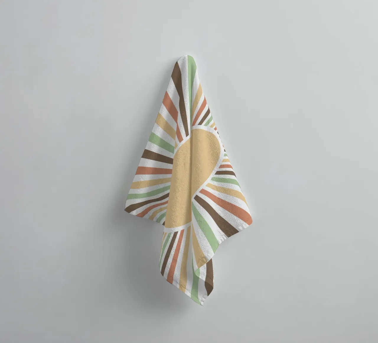 Radiating lines creating a sunburst effect serviette de bain de LisaArtes