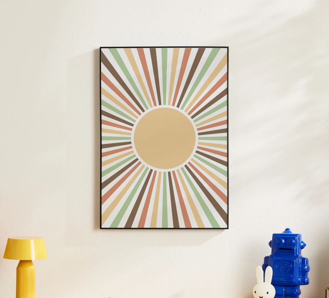 Radiating lines creating a sunburst effect alluminio dibond da LisaArtes