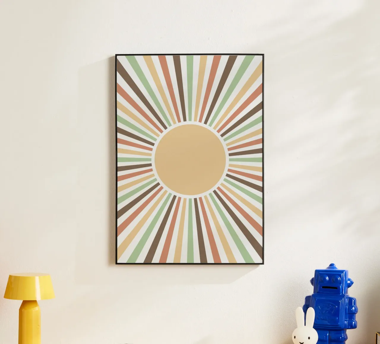 Radiating lines creating a sunburst effect alluminio dibond da LisaArtes