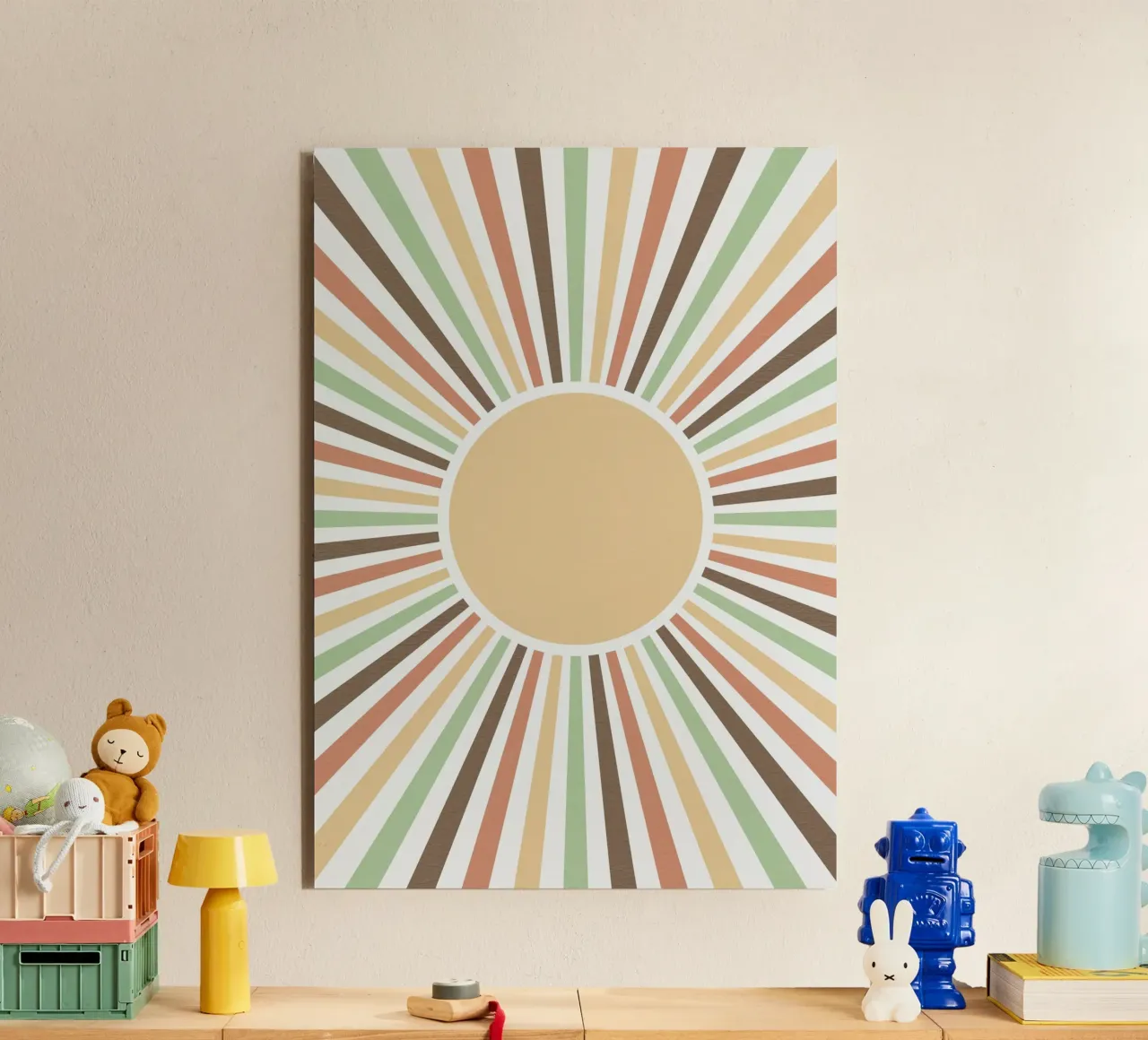 Radiating lines creating a sunburst effect alluminio dibond da LisaArtes