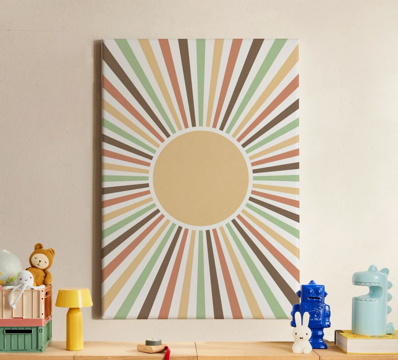 Radiating lines creating a sunburst effect tela da LisaArtes