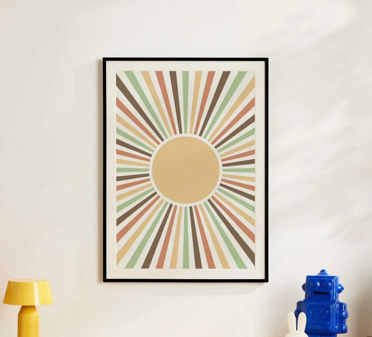 Radiating lines creating a sunburst effect poster de LisaArtes