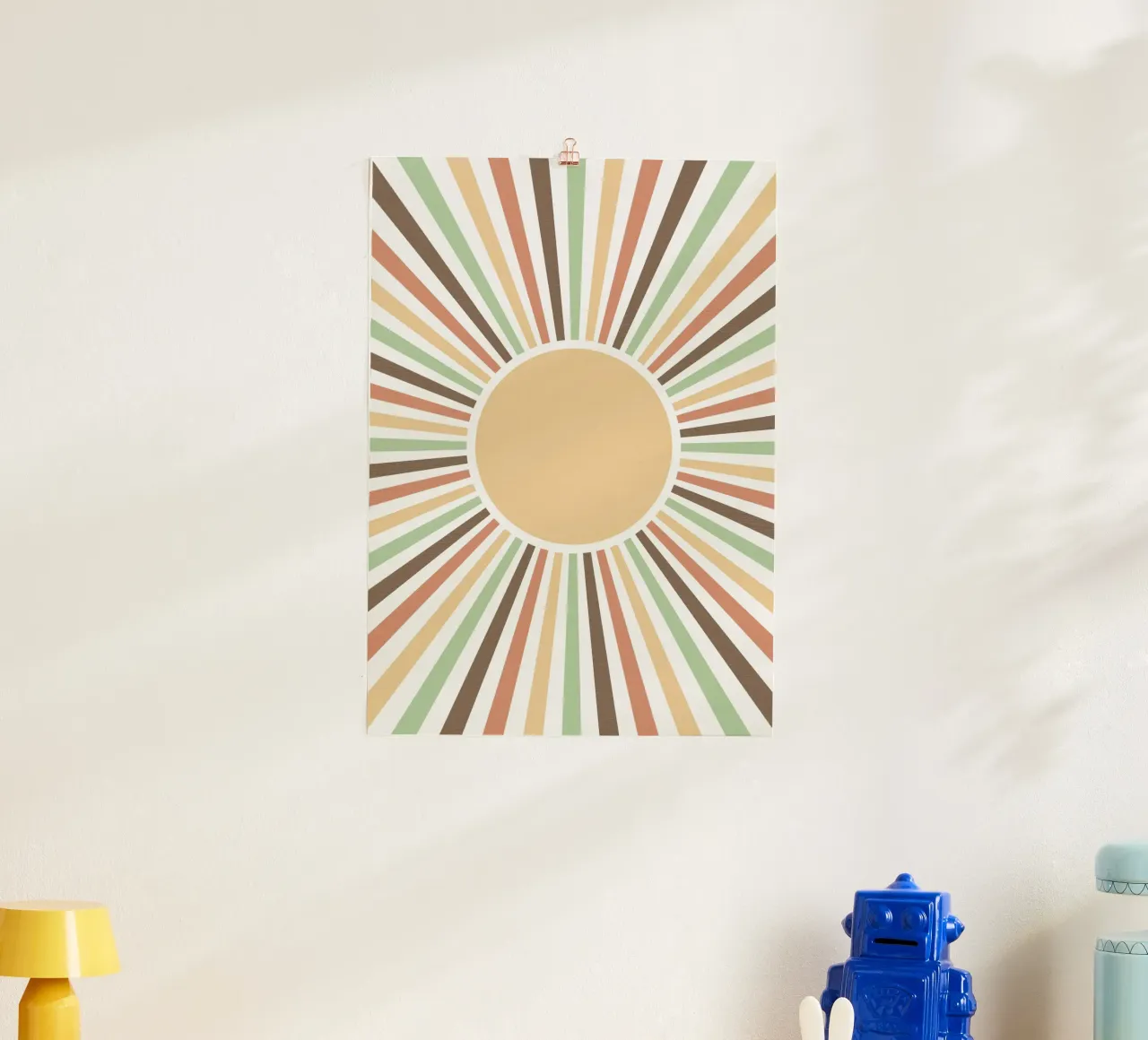 Radiating lines creating a sunburst effect poster de LisaArtes