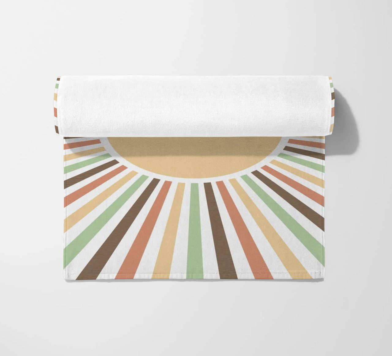 Radiating lines creating a sunburst effect Strandtuch von LisaArtes