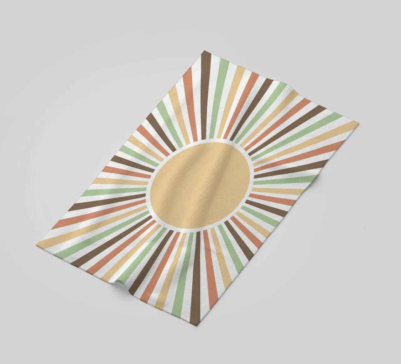 Radiating lines creating a sunburst effect telo mare da LisaArtes